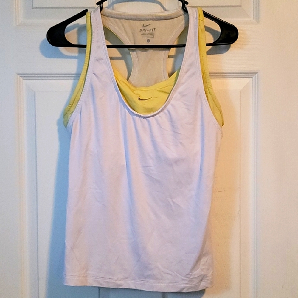 Nike Large dri-fit workout tank with built in sports bra